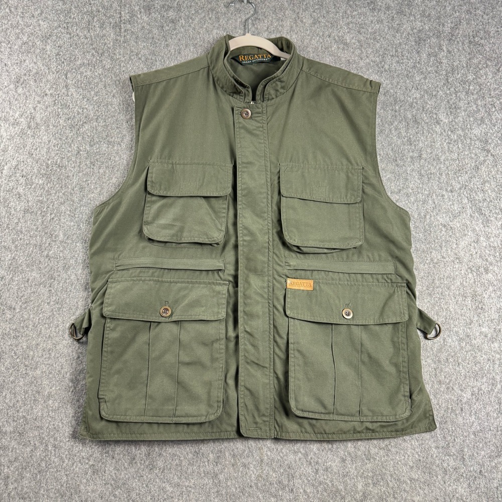 Regatta Great Outdoors Mens Utility Vest Olive Green Cargo Field Gorpcore Size M